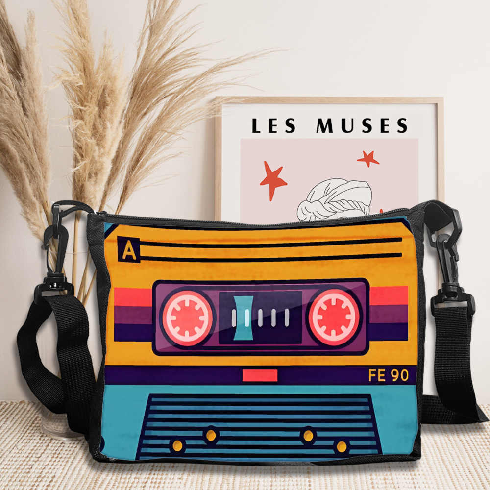 Travel Access - Crossbody Bag Polyester Retro Cassette Tape
