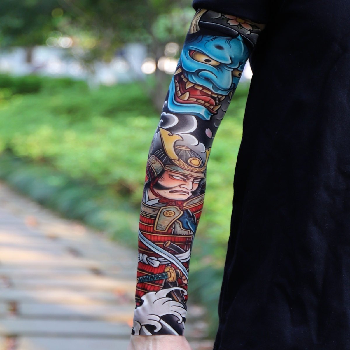 Travel Access - Ultra thin seamle Tattoo Flower Arm