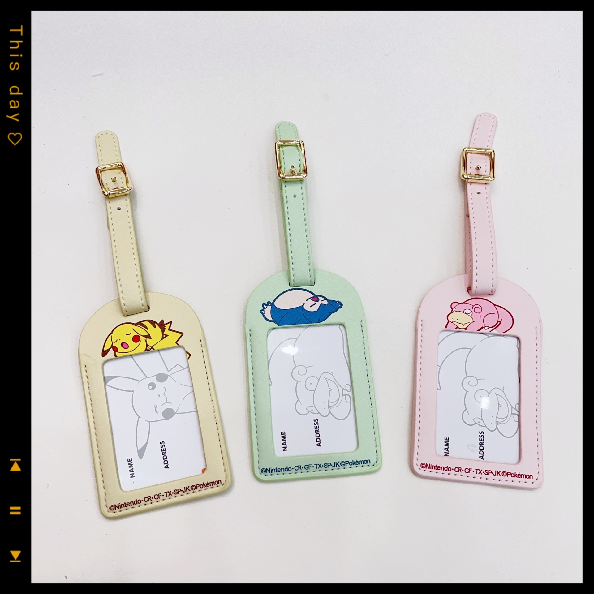 Travel Accessories Unisex - Pokémon Pikachu anime cute luggage tag
