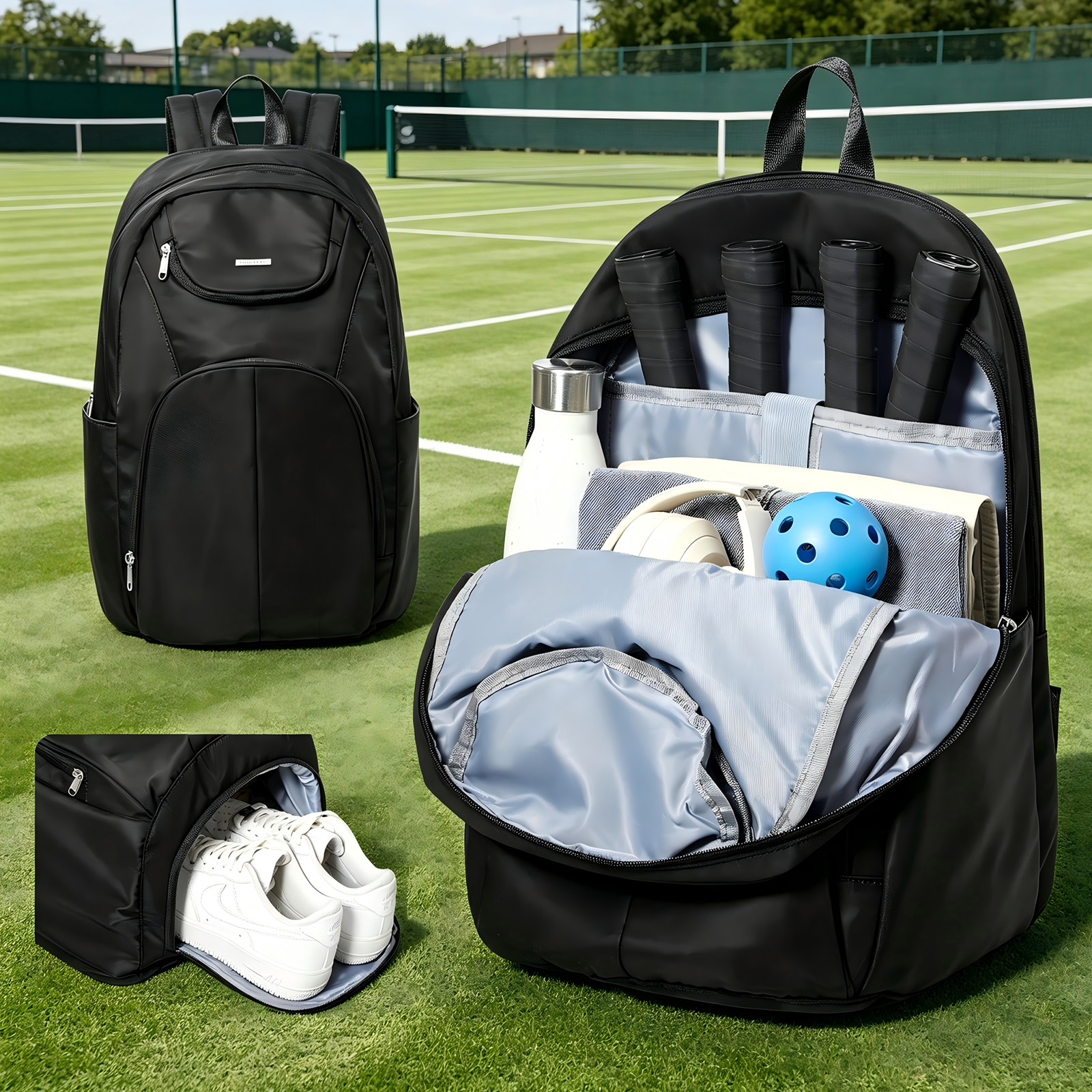 Shoe Bag Travel - Tennis Bag Tennis Backpack 2 Rackets