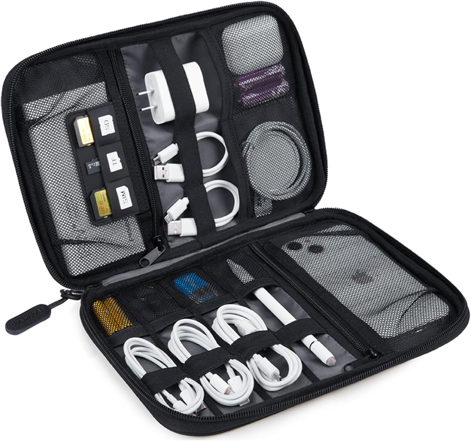 Travel Accessories Us - Large Electronics Travel Organizer Case, Tech