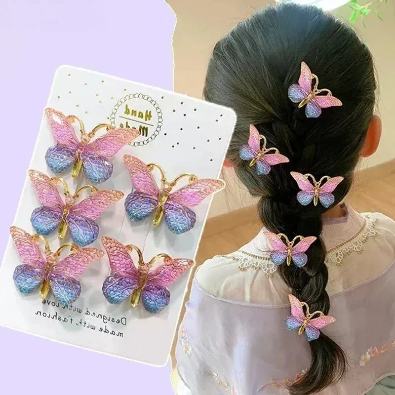 Travel Accessories With Baby - 5pcs Sweet Hair Clips Stereoscopic Color