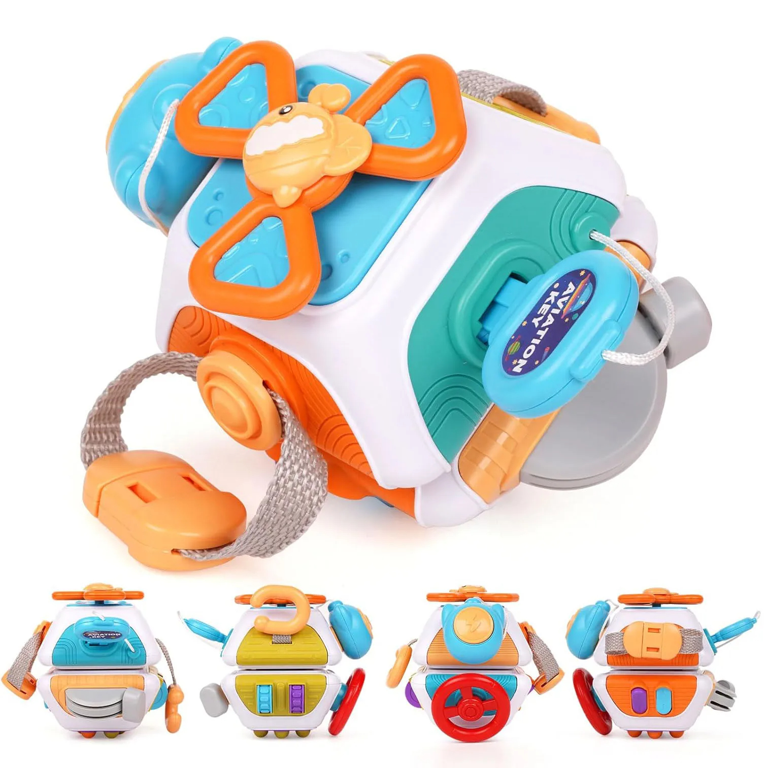 Travel Accessories With Baby - Baby Busy Board Cube Montessori Sensory