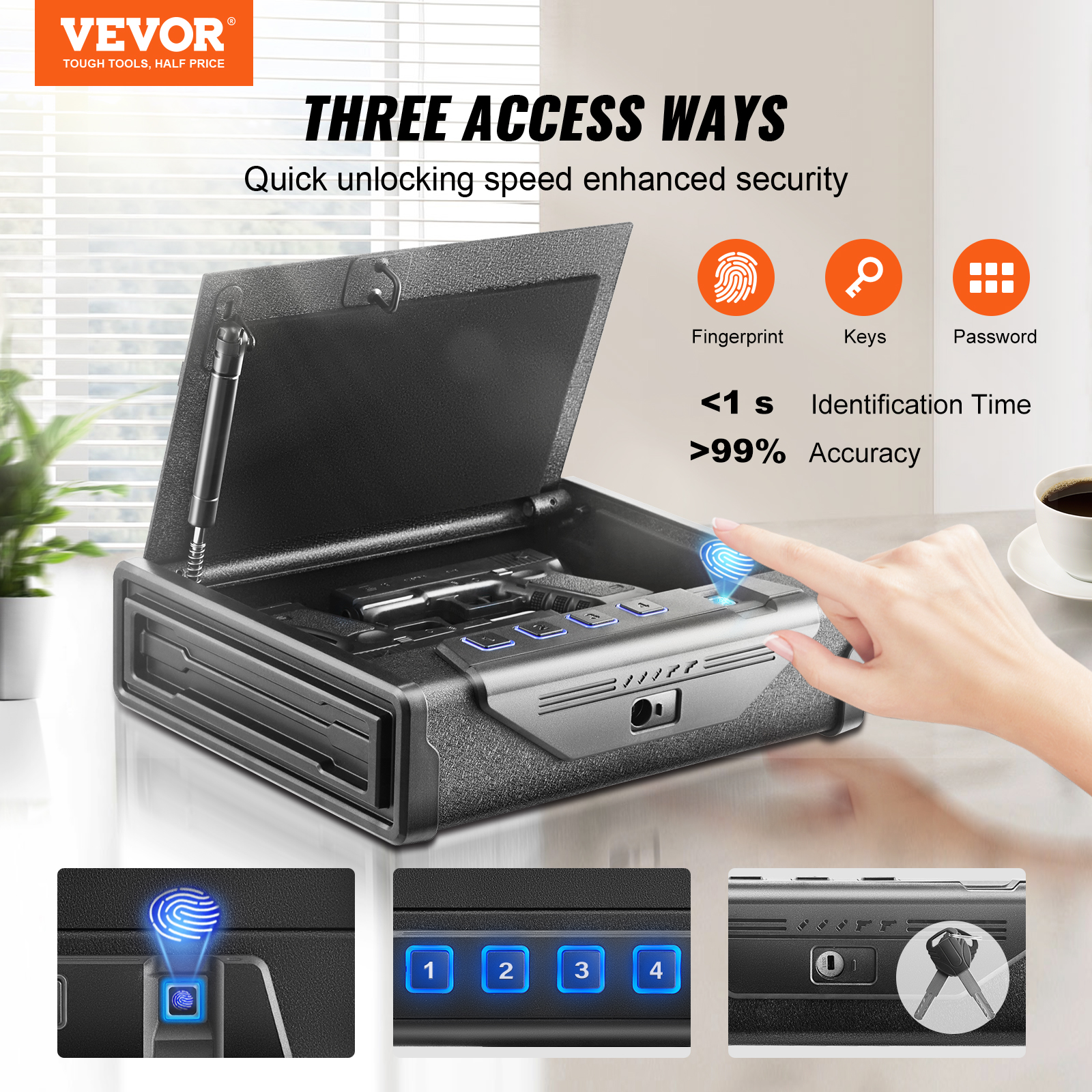 VEVOR Gun Safe Q235 Steel Pist - Travel Access recensione e prezzo