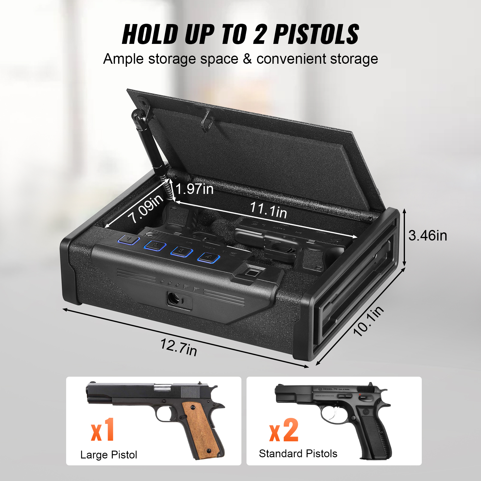 VEVOR Gun Safe Q235 Steel Pist - Travel Access recensione e prezzo