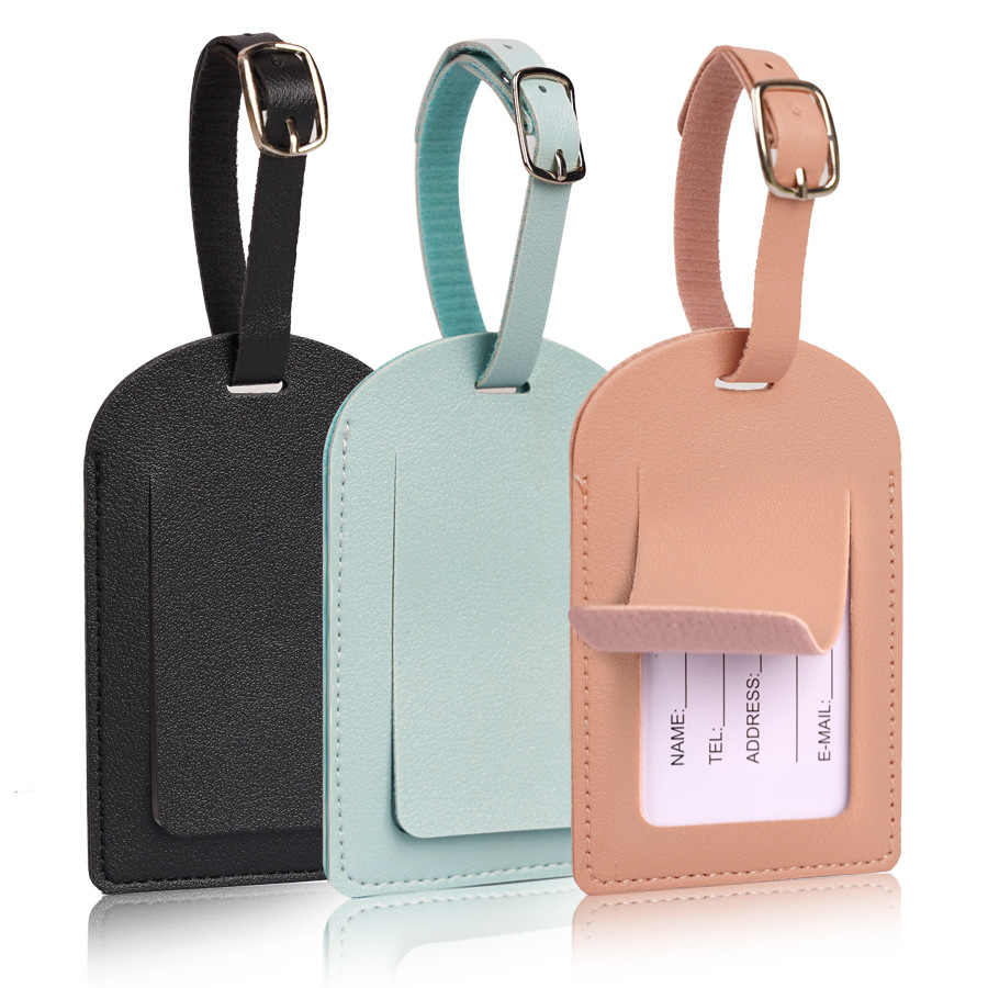 Women Men Luggage Tags PU Leat - Travel Access recensione e prezzo