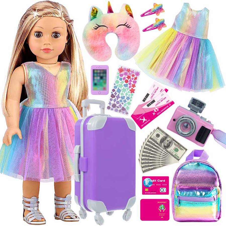 18inch Doll Clothes and Access - Travel Accessories With Kids recensione e prezzo