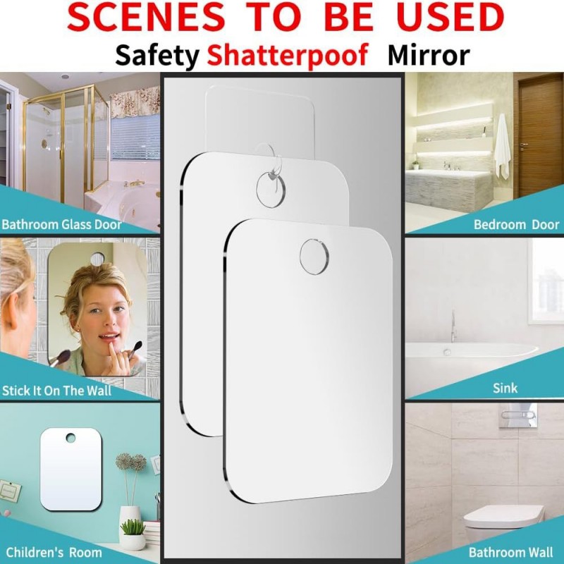 Acrylic Anti Fog Mirror Shower - Travel Accessories Needed recensione e prezzo
