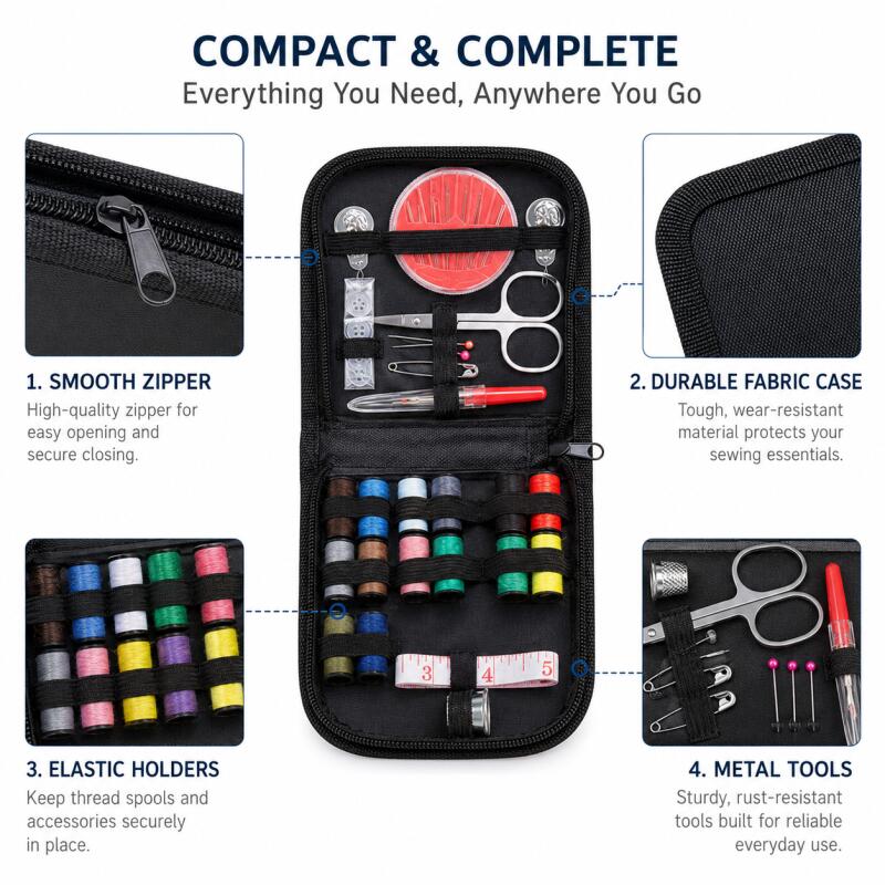 Portable Sewing Kit for Beginn - Travel Accessories To Sew recensione e prezzo