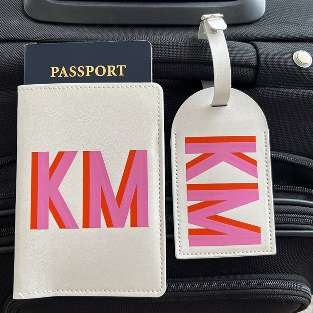 2pcs Custom Engraved Leather P - Travel Accessories Present recensione e prezzo