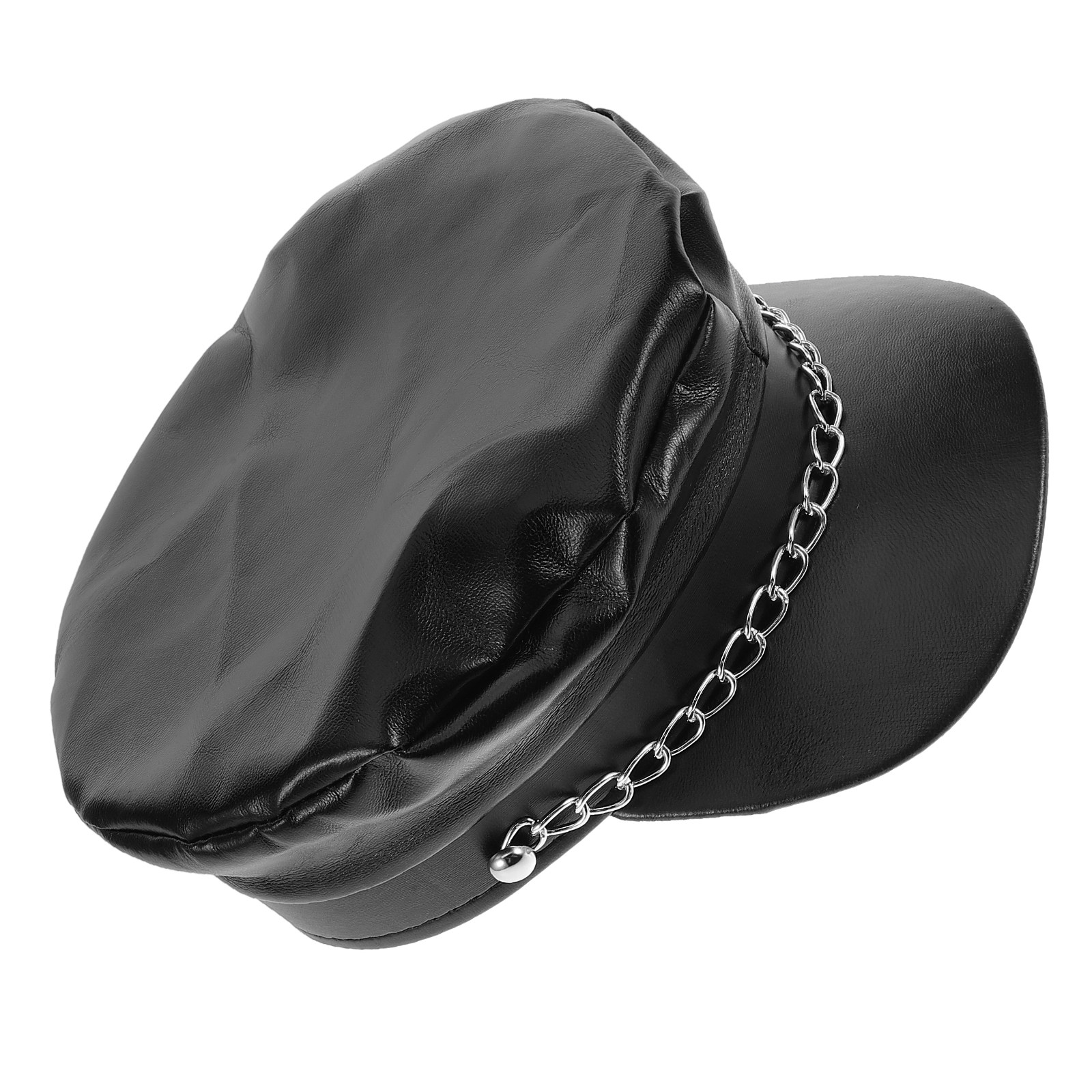 PU Chain Sailor Hat Black Retr - Travel Accessories Present recensione e prezzo