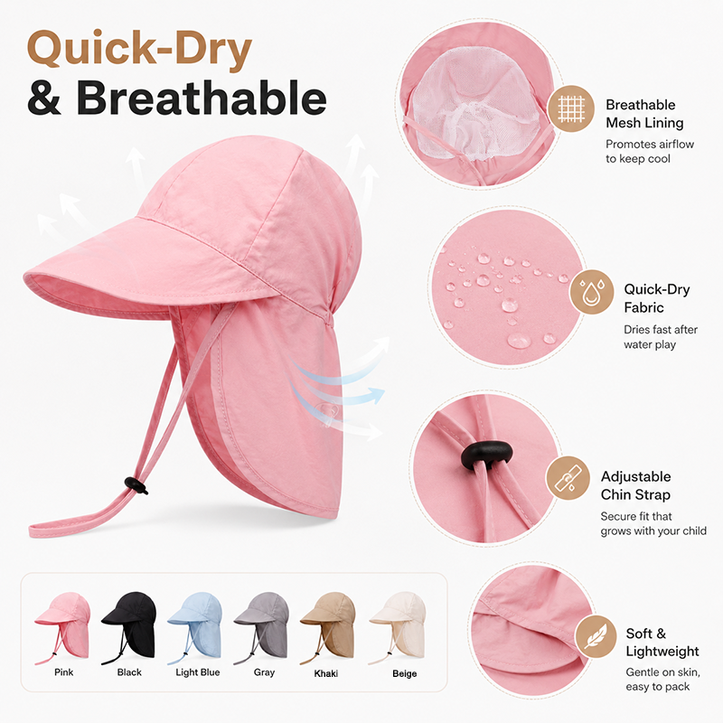 Quick Dry Baby Hats Summer Thi - Travel Accessories Unisex recensione e prezzo