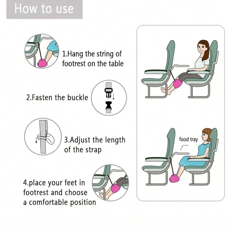 Portable Adjustable Footrest H - Travel Accessories Long Flight recensione e prezzo