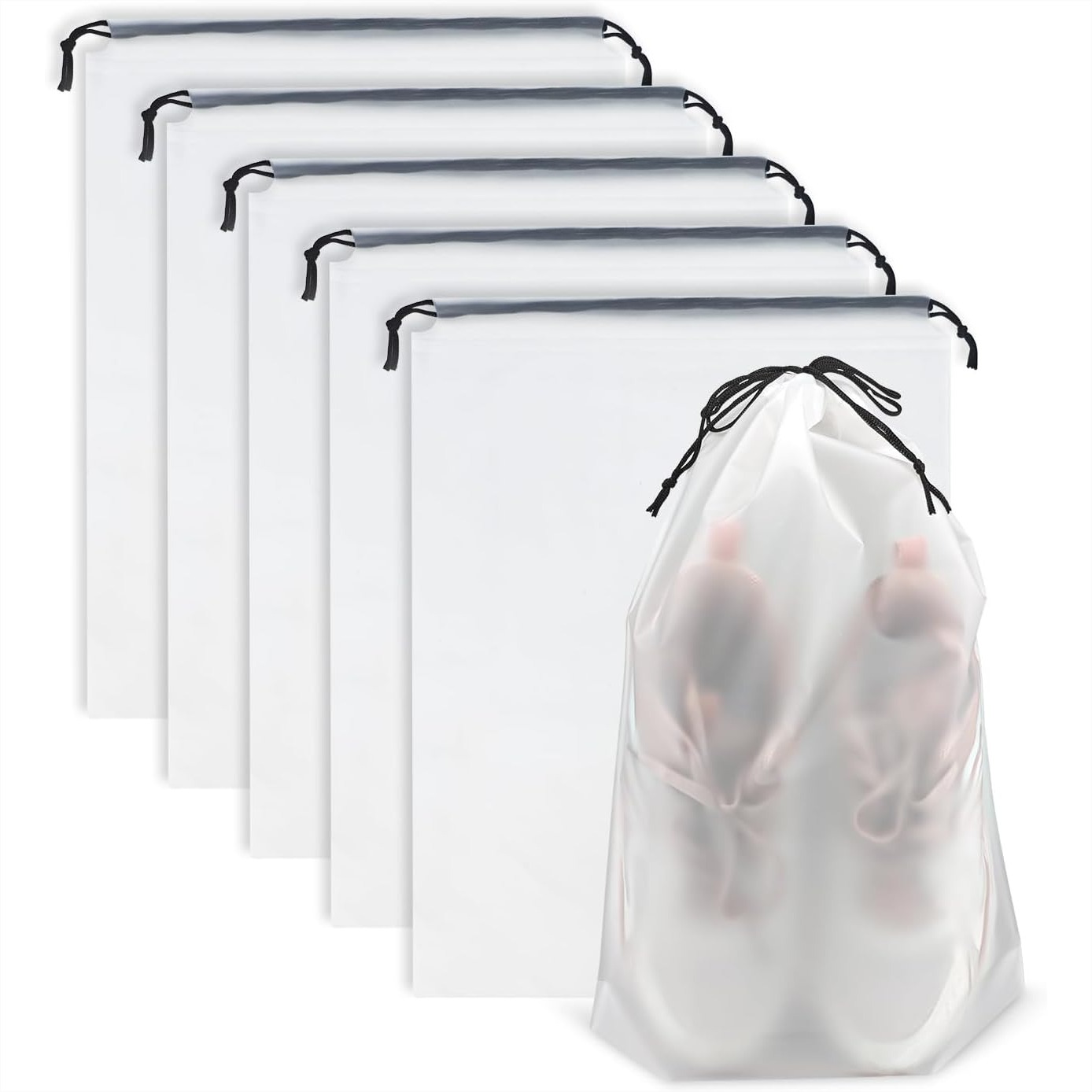 Clear Travel Shoe Bags 5-Pack  - Shoe Bag Travel recensione e prezzo