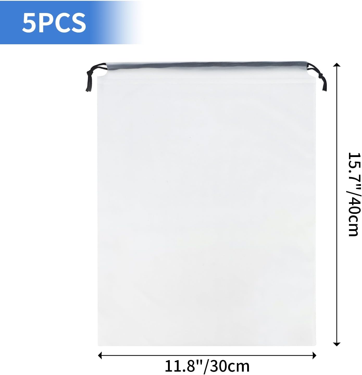 Clear Travel Shoe Bags 5-Pack  - Shoe Bag Travel recensione e prezzo