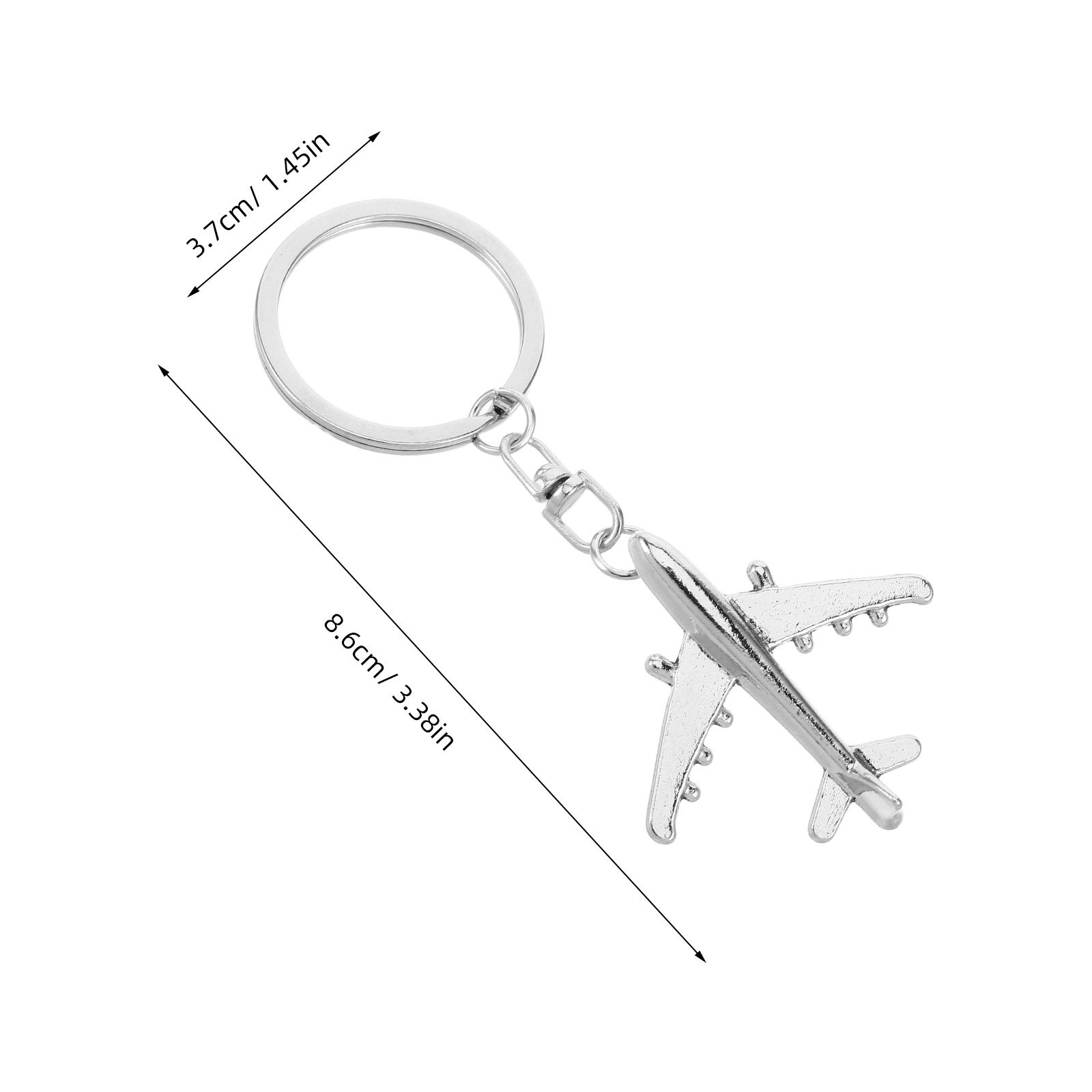 2Pcs Airplane Keychain Creativ - Travel Accessories Present recensione e prezzo