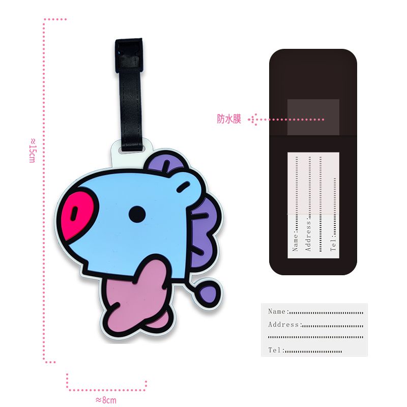 BT21 cartoon cute keychain Kaw - Travel Accessories Unisex recensione e prezzo