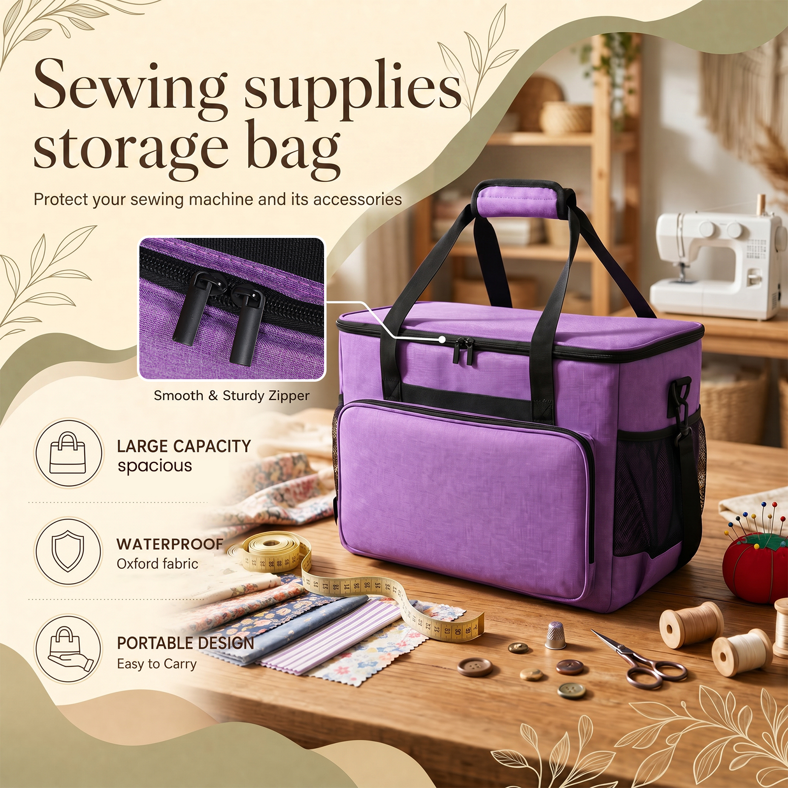 Large Sewing Machine Carrying  - Travel Accessories To Sew recensione e prezzo