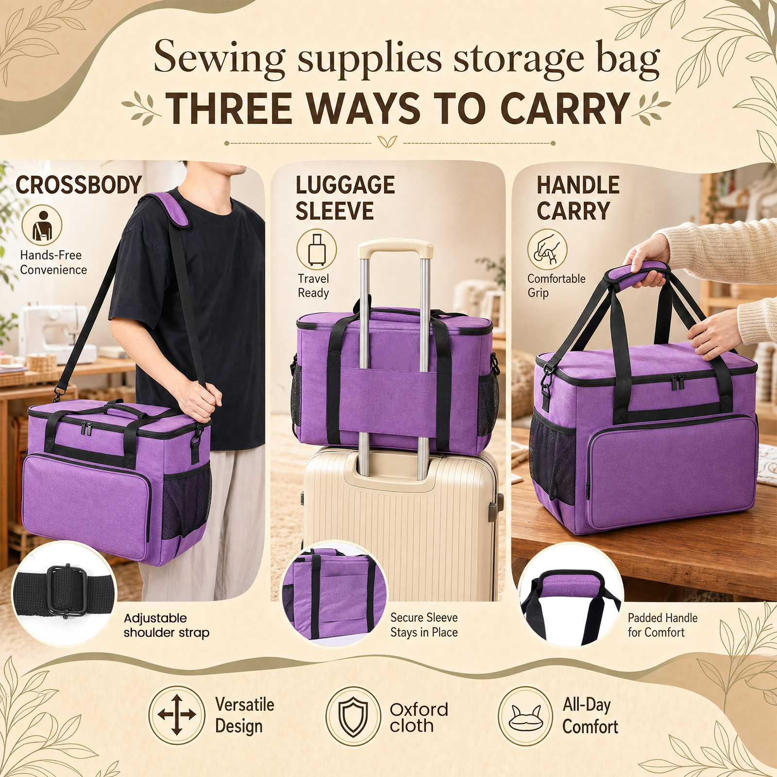 Large Sewing Machine Carrying  - Travel Accessories To Sew recensione e prezzo