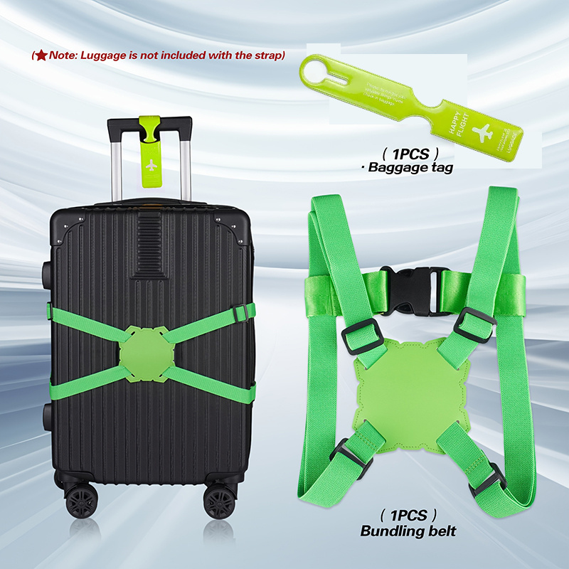 2-Piece Luggage Strap Set + Lu - Travel Accessories In Bulk recensione e prezzo