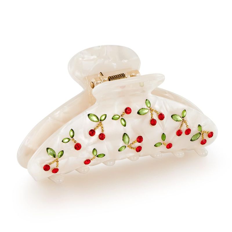 1pc Cherry hair clip, rhinesto - Travel Accessories Aesthetic recensione e prezzo