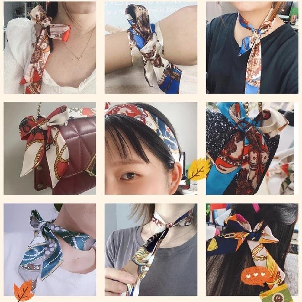 Korean Silk Scarf Soft Satin H - Travel Accessories Present recensione e prezzo