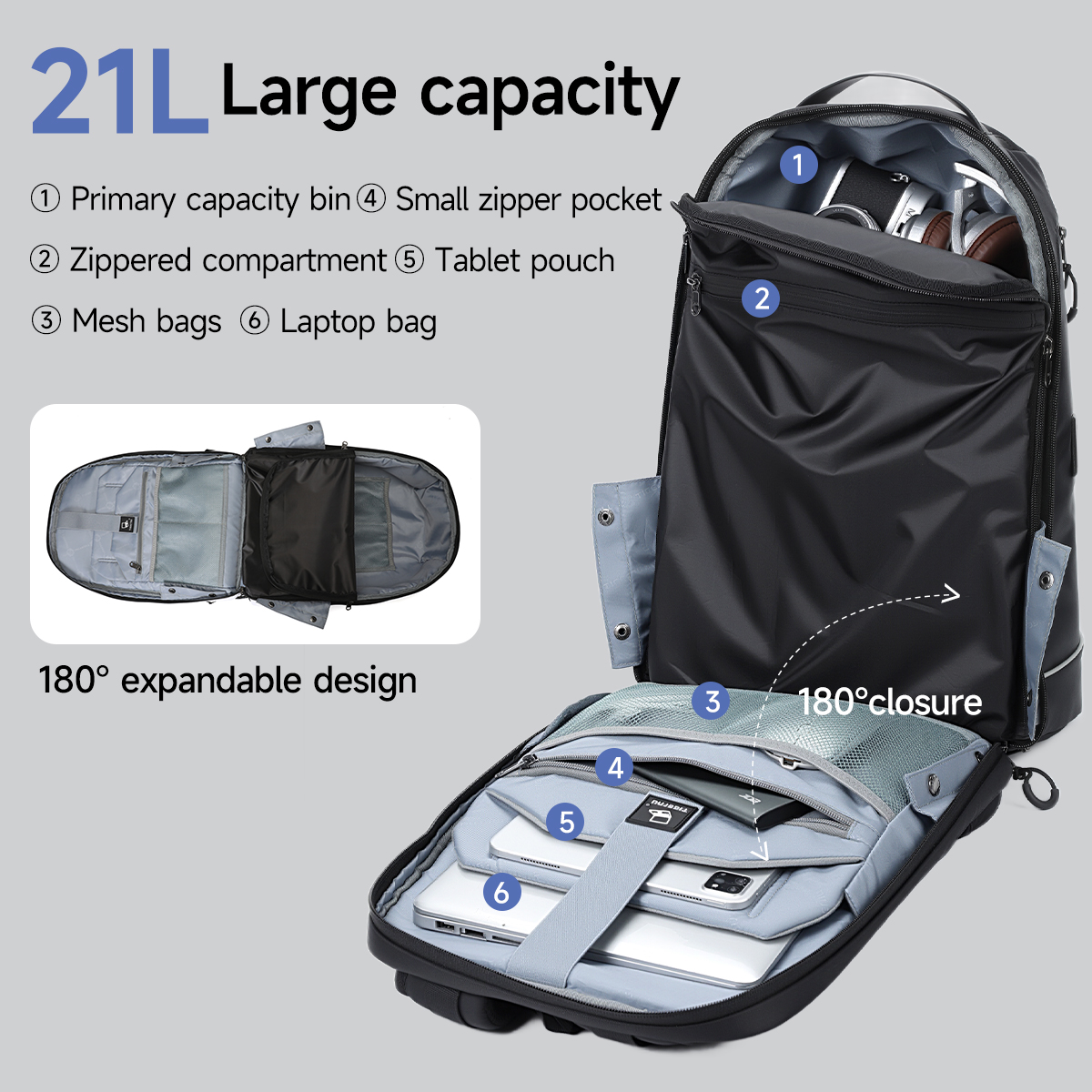 Tigernu Fashion Backpack Men T - Shoe Bag Travel recensione e prezzo