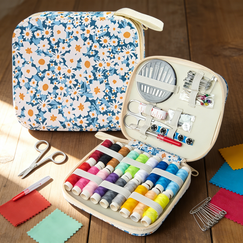 Mini Floral Sewing Kit Portabl - Travel Accessories To Sew recensione e prezzo