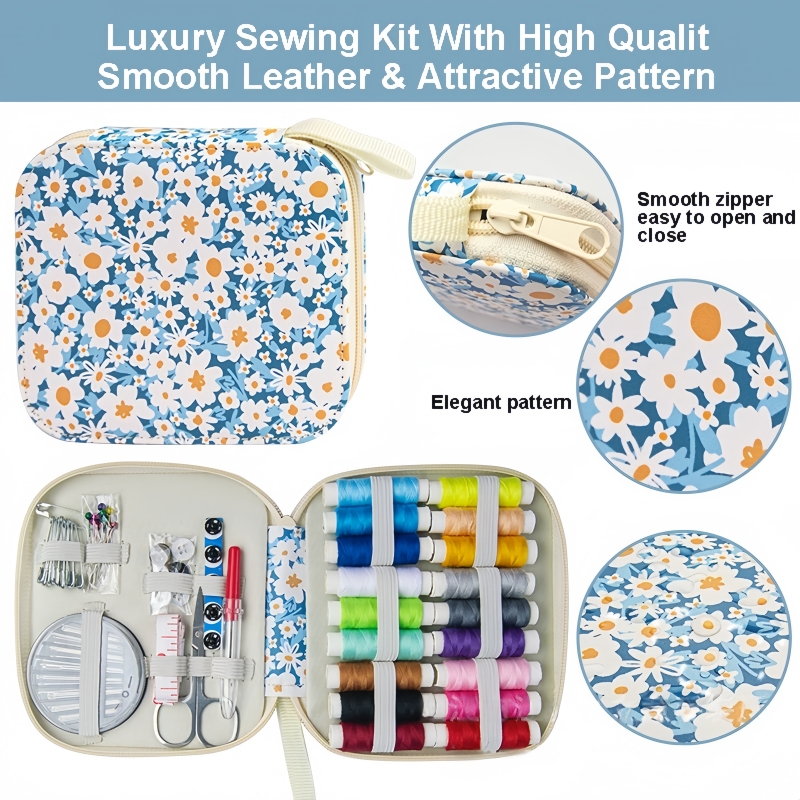 Mini Floral Sewing Kit Portabl - Travel Accessories To Sew recensione e prezzo