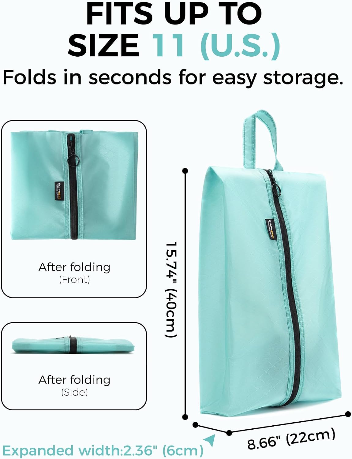 2 Pack Shoe Bags for Travel, W - Shoe Bag Travel recensione e prezzo