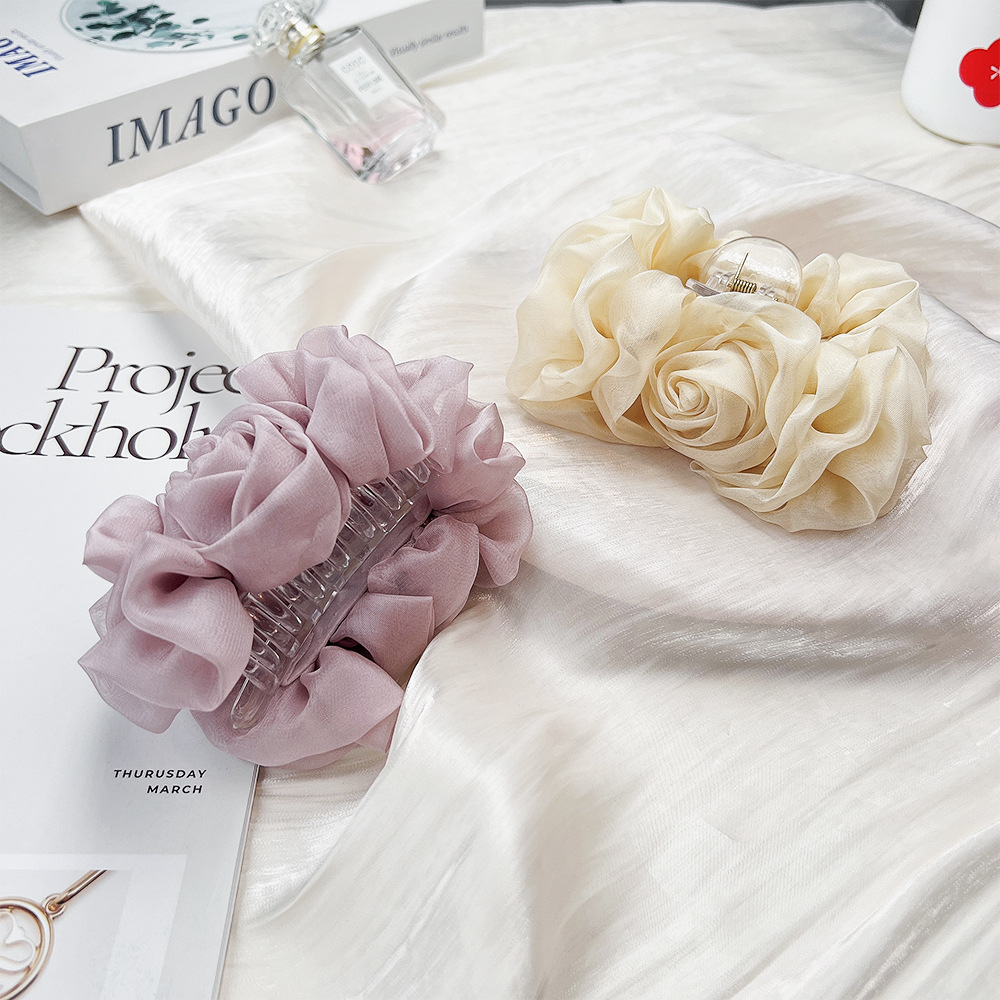 Spring Chiffon Hair Claw Folde - Travel Accessories Aesthetic recensione e prezzo