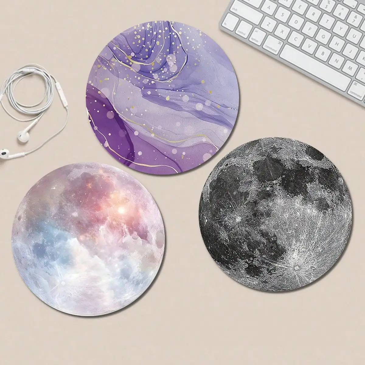 1 Purple Marble Moon Cute Mous - Travel Accessories Officeworks recensione e prezzo