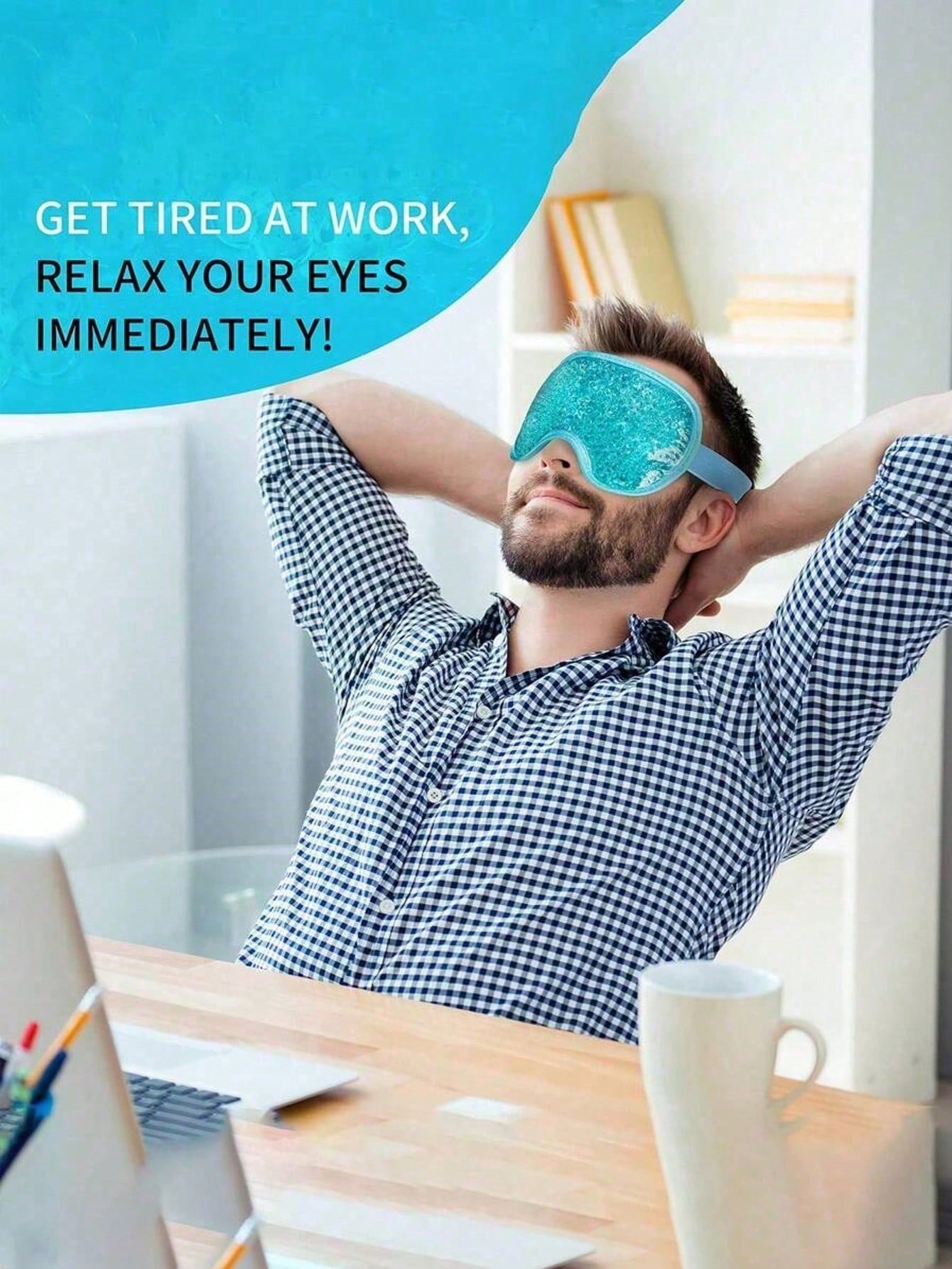 Reusable Cooling Gel Eye Mask  - Travel Accessories Us recensione e prezzo