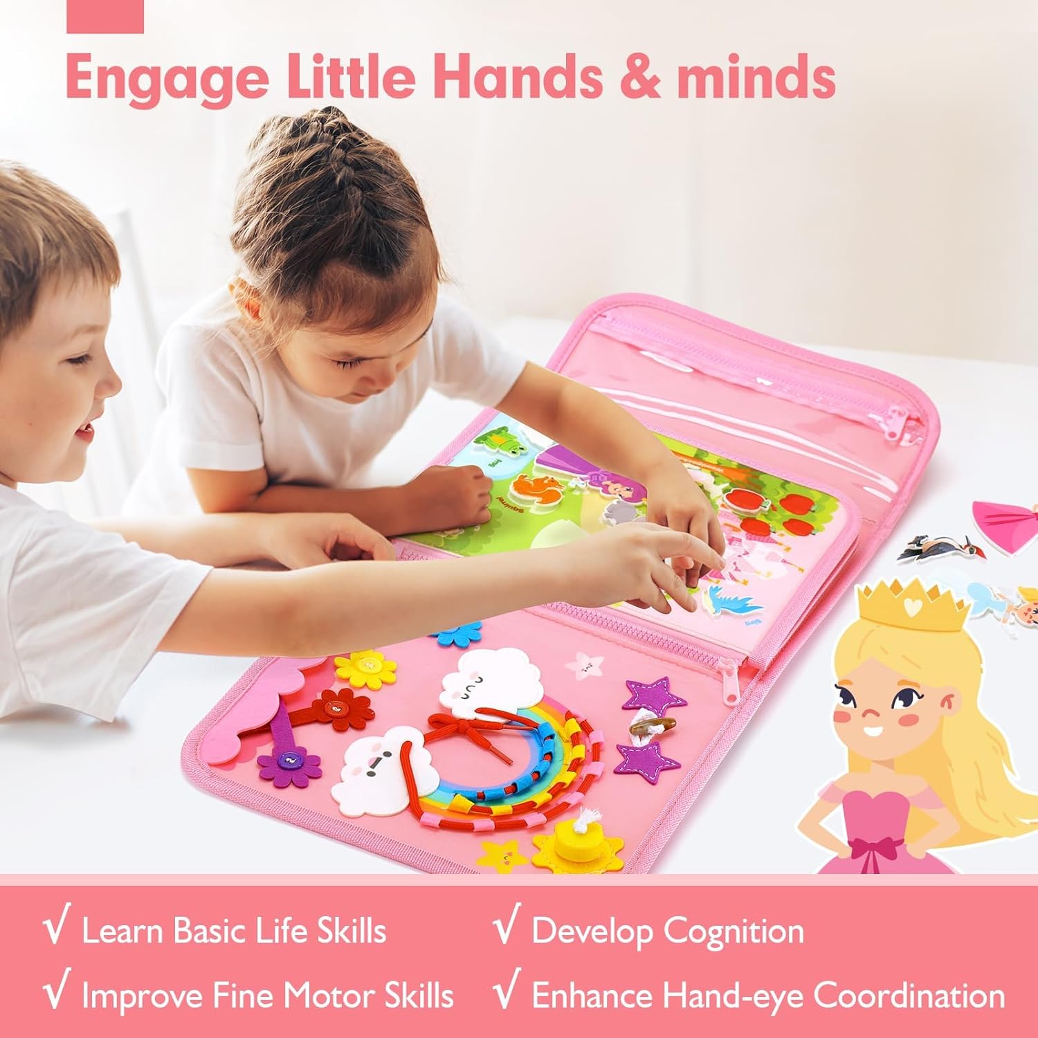 Toddler Busy Board Toys Montes - Travel Accessories With Baby recensione e prezzo