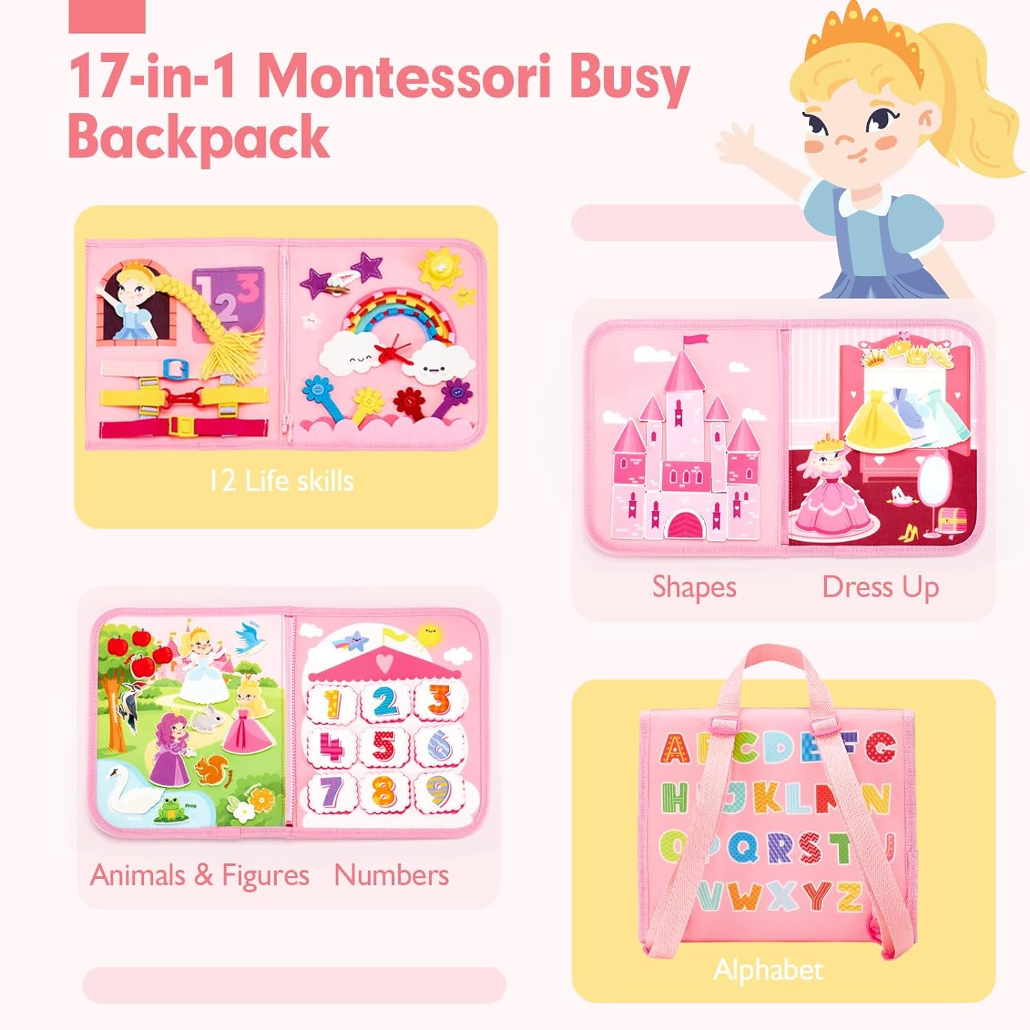 Toddler Busy Board Toys Montes - Travel Accessories With Baby recensione e prezzo