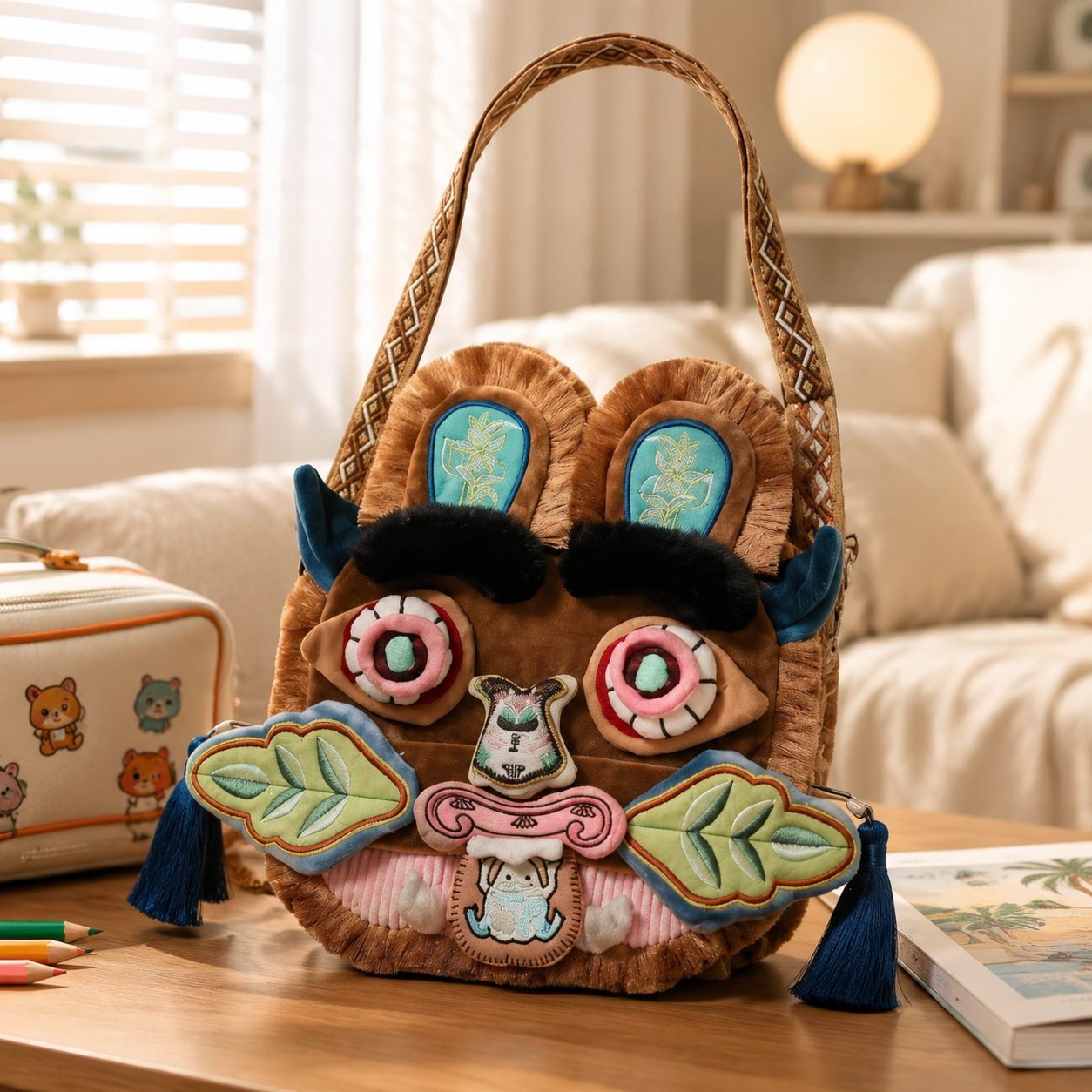 Chinese Style Faux Fur Plush B - Travel Accessories With Toddler recensione e prezzo
