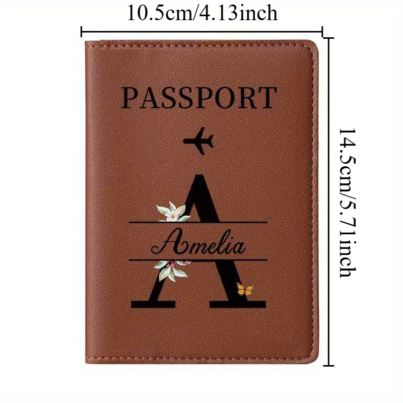 Personalized Brown Passport Ho - Travel Accessories Present recensione e prezzo