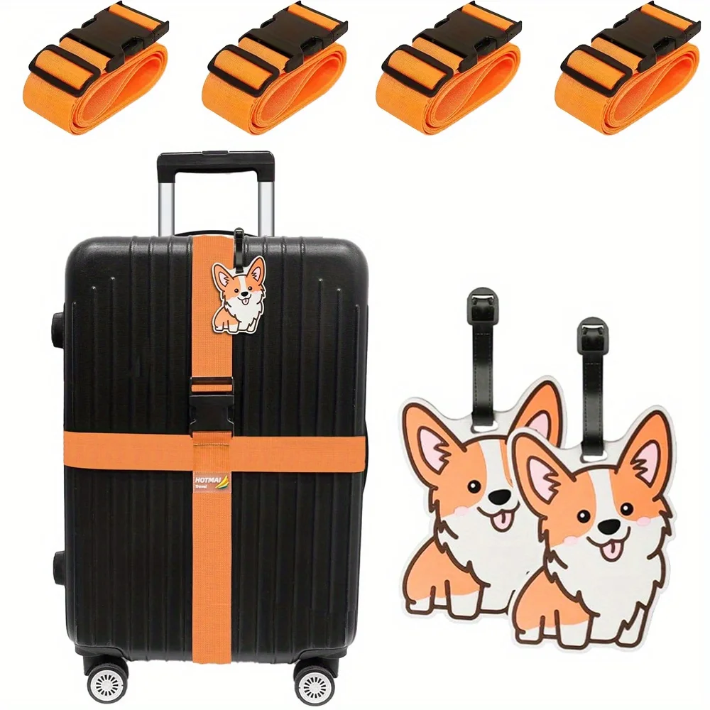 6 Pack Luggage Straps Luggage  - Travel Accessories In Bulk recensione e prezzo